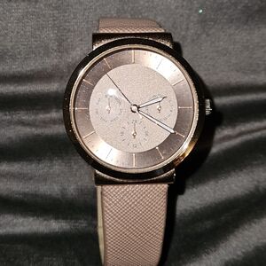 Chic Women's Brown Watch, Stainless Steel Needs Battery